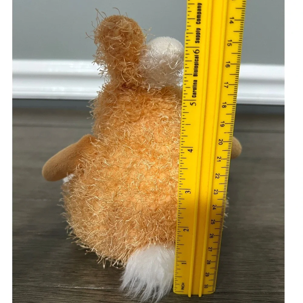 Orange Fuzzy Plush Easter Bunny Rabbit Stuffed Animal‎ Toy Kids Cute